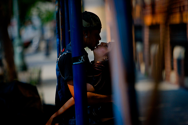 Kissing Socialista : West Avenue and Jane St : NYC