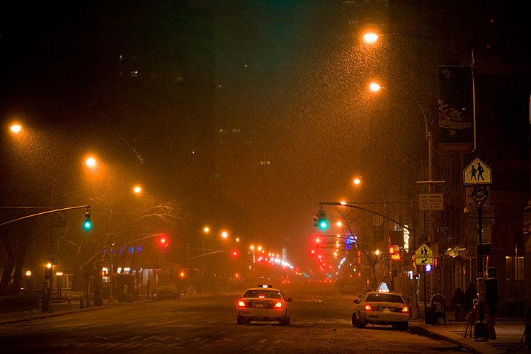 Winter Storm in the City 2 : 8th Av & 23rd St : NYC