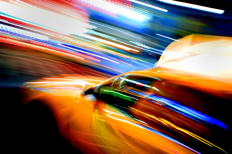 Taxi Blur Shark : 34th and 7th :NYC