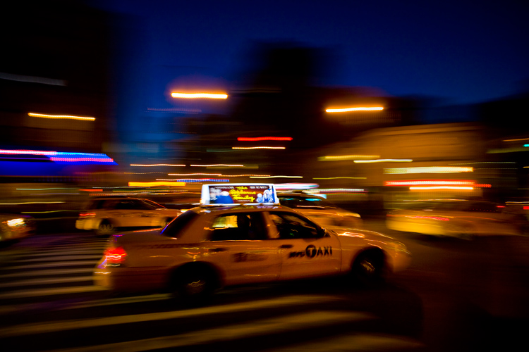 Taxi Madness : 14th St and 6th Av : NYC