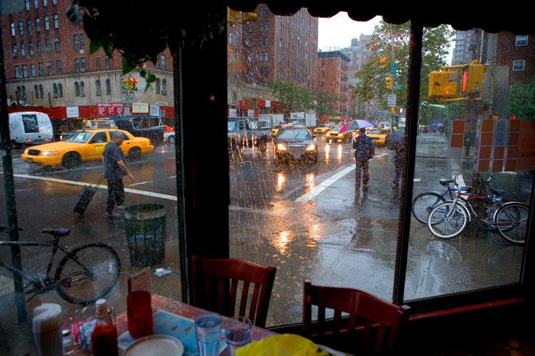 View from the Diner on the Corner of America #2 : Insight Diner / Chelsea Sq : 9th Av & 23rd St : NYC