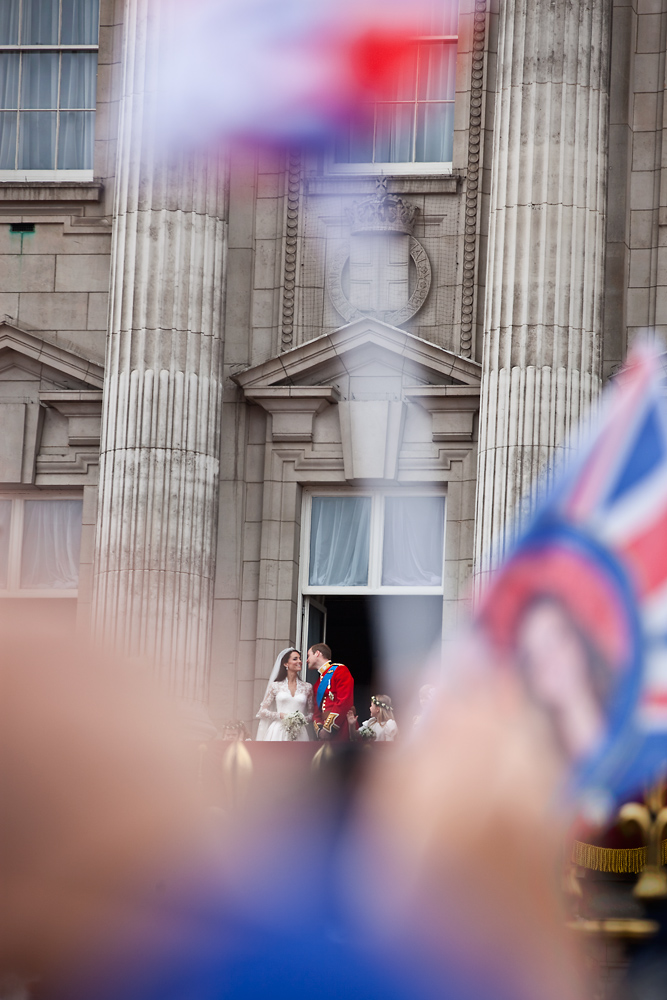 William and Kate Royal Wedding : Balcony Buckingham Palace : London