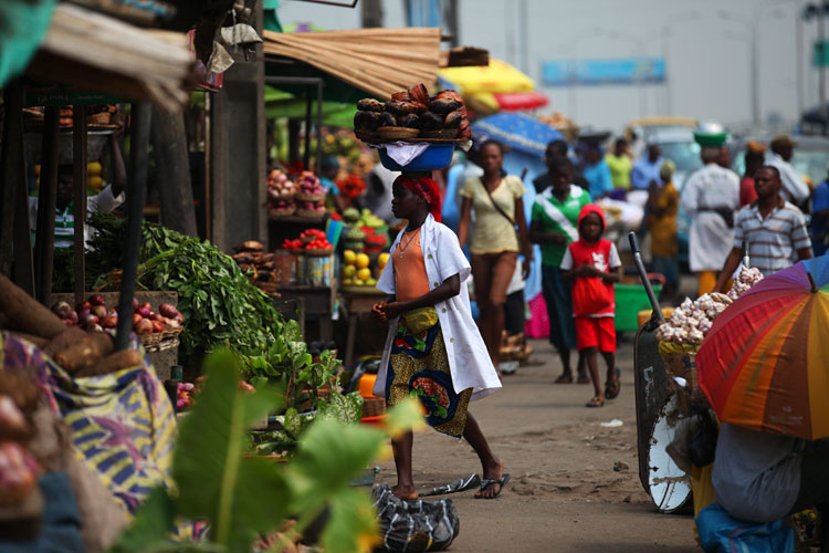 Market of Color and Madness : Lagos : Nigeria