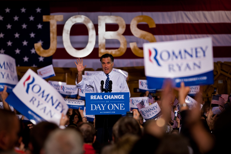 Romney Addresses Supporters : Columbus : Ohio