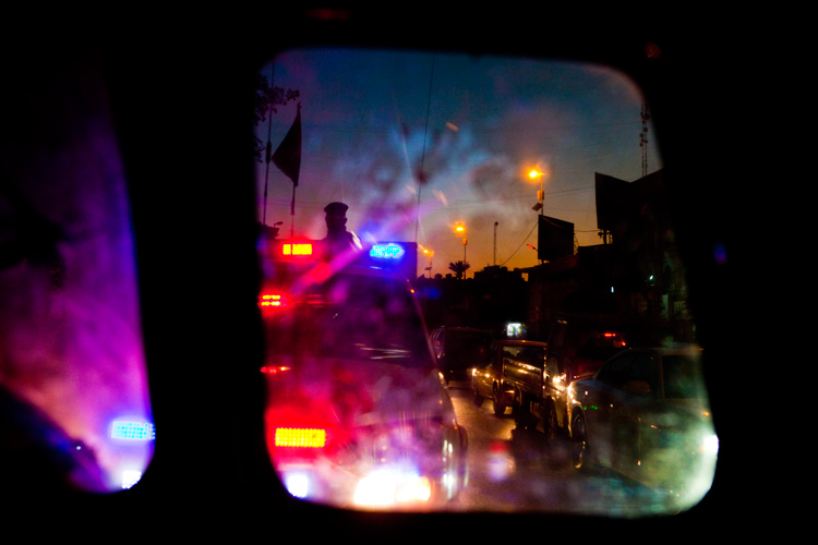 Convoy in Traffic : Baghdad : Iraq