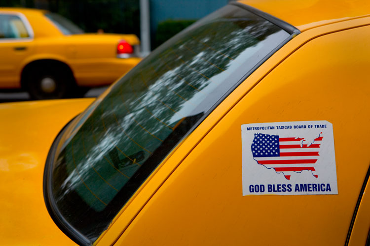 God Bless America Taxi : 23rd and 9th Av : NYC