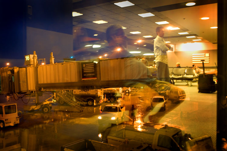 Storm Outside Frustration Inside : Pittsburgh International Airport