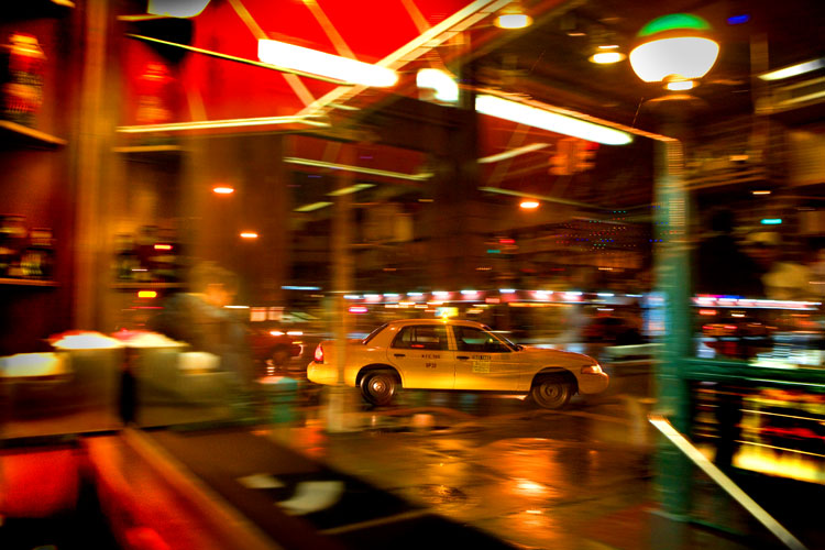 Lemon Tea and Taxi : 3AM Cafe at 23rd and 8th : NYC