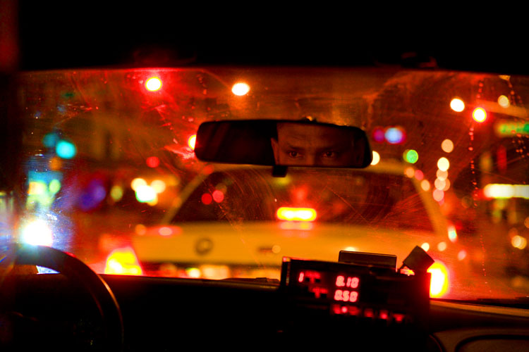 Taxi Driver Eyes in the mirror #2 : 23rd St : NYC