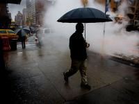 Anonymous Man with Umbrella : 23rd & 7th : NYC