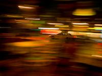 Iconic Taxi Blur : 23rd St and 9th Av : NYC