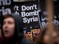 Dont Bomb Syria Demo : Whitehall : London