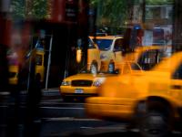 Yellow Taxis : Don't Think About Them : 9th Av and 23rd St : NYC